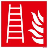 Brandschutzschild ISO 7010 / F003 Leiter