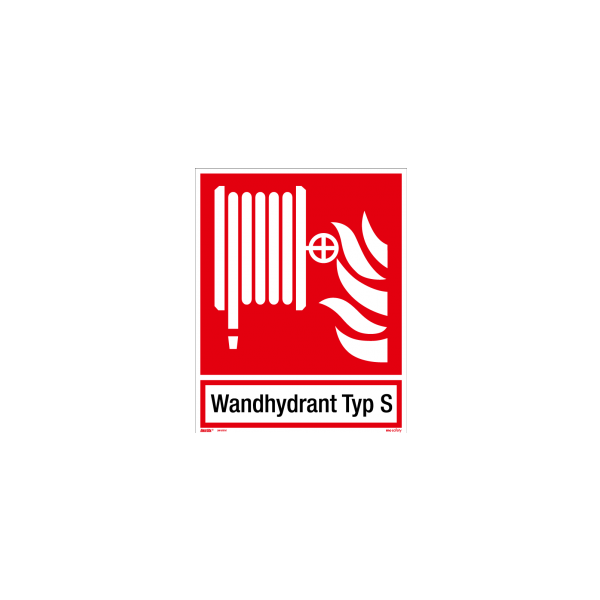 Brandschutzschild ISO 7010 / F002 Wandhydrant Typ S