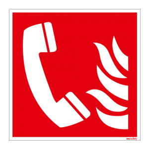 Brandschutzschild ISO 7010 / F006 Brandmeldetelefon