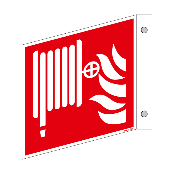 Brandschutzschild ISO 7010 / F002 Löschschlauch