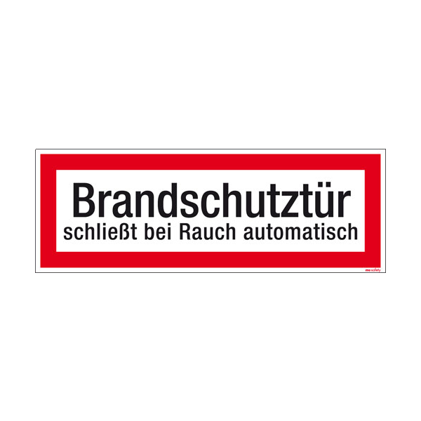 Textschild Brandschutzt&uuml;r