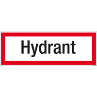 Textschild Hydrant