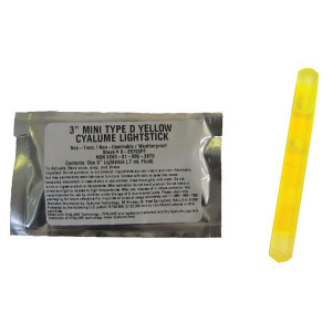 Cyalume Mini ChemLight 3", gelb, 8 cm, 4 h